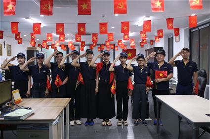 AAB GROUP – FLAG SALUTE ON VIETNAM’S NATIONAL DAY, SEPTEMBER 2