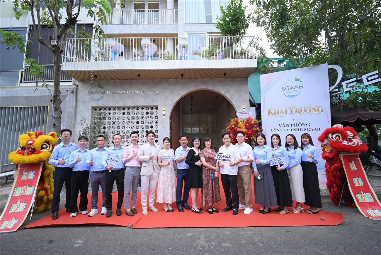 KHAI TRƯƠNG VĂN PHÒNG CÔNG TY TNHH SGAAB VÀ RA MẮT THƯƠNG HIỆU NƯỚC GIẶT XẢ FRESIA