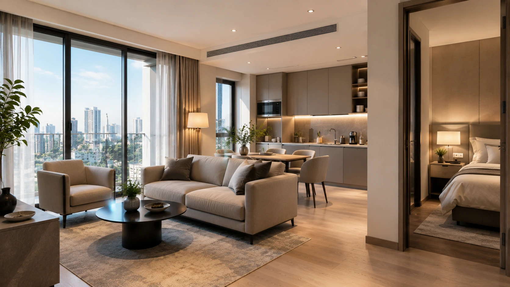 SERVICED APARTMENTS<br>Comfort Beyond Your Apartment.